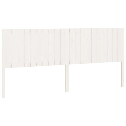 Hoofdbord 205,5X4X00 Cm Massief Grenenhout 205.5 x 100 cm Wit