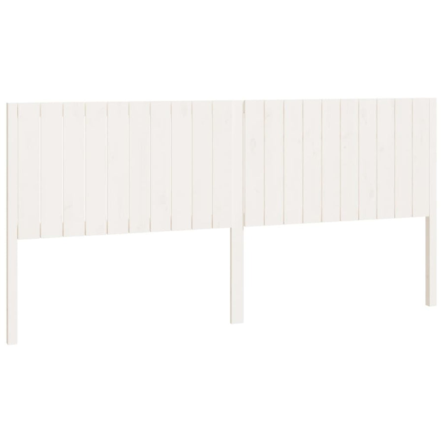 Hoofdbord 205,5X4X00 Cm Massief Grenenhout 205.5 x 100 cm Wit