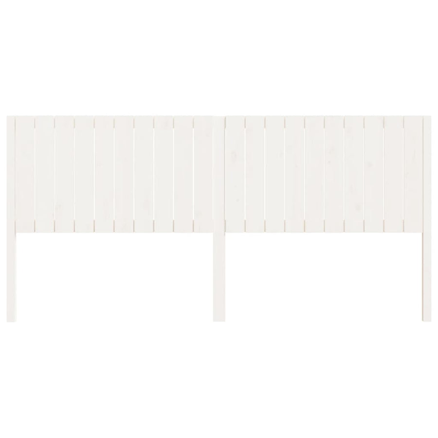 Hoofdbord 205,5X4X00 Cm Massief Grenenhout 205.5 x 100 cm Wit