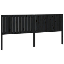 Hoofdbord 205,5X4X00 Cm Massief Grenenhout 205.5 x 100 cm Zwart
