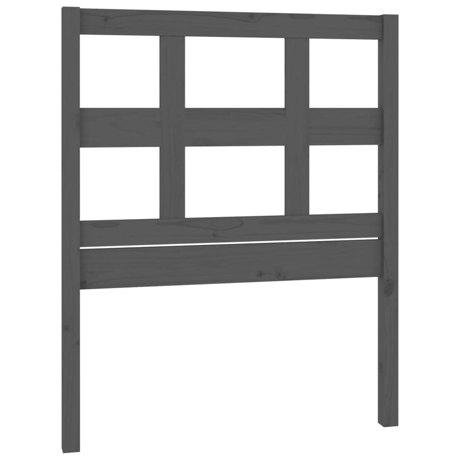 Hoofdbord 80,5X4X00 Cm Massief Grenenhout 80.5 x 100 cm Grijs