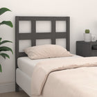 Headboard 80.5x4x100 cm solid pine wood grey