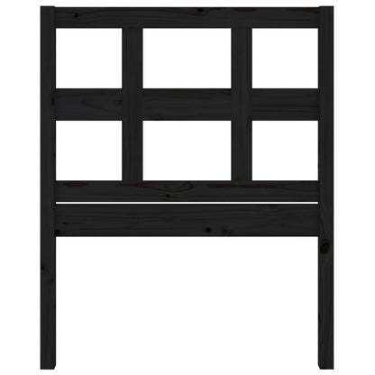 Hoofdbord 95,5X4X00 Cm Massief Grenenhout 95.5 x 100 cm Zwart