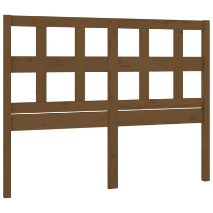Hoofdbord 25,5X4X00 Cm Massief Grenenhout 125.5 x 100 cm Honingbruin