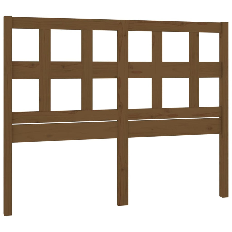 Hoofdbord 25,5X4X00 Cm Massief Grenenhout 125.5 x 100 cm Honingbruin