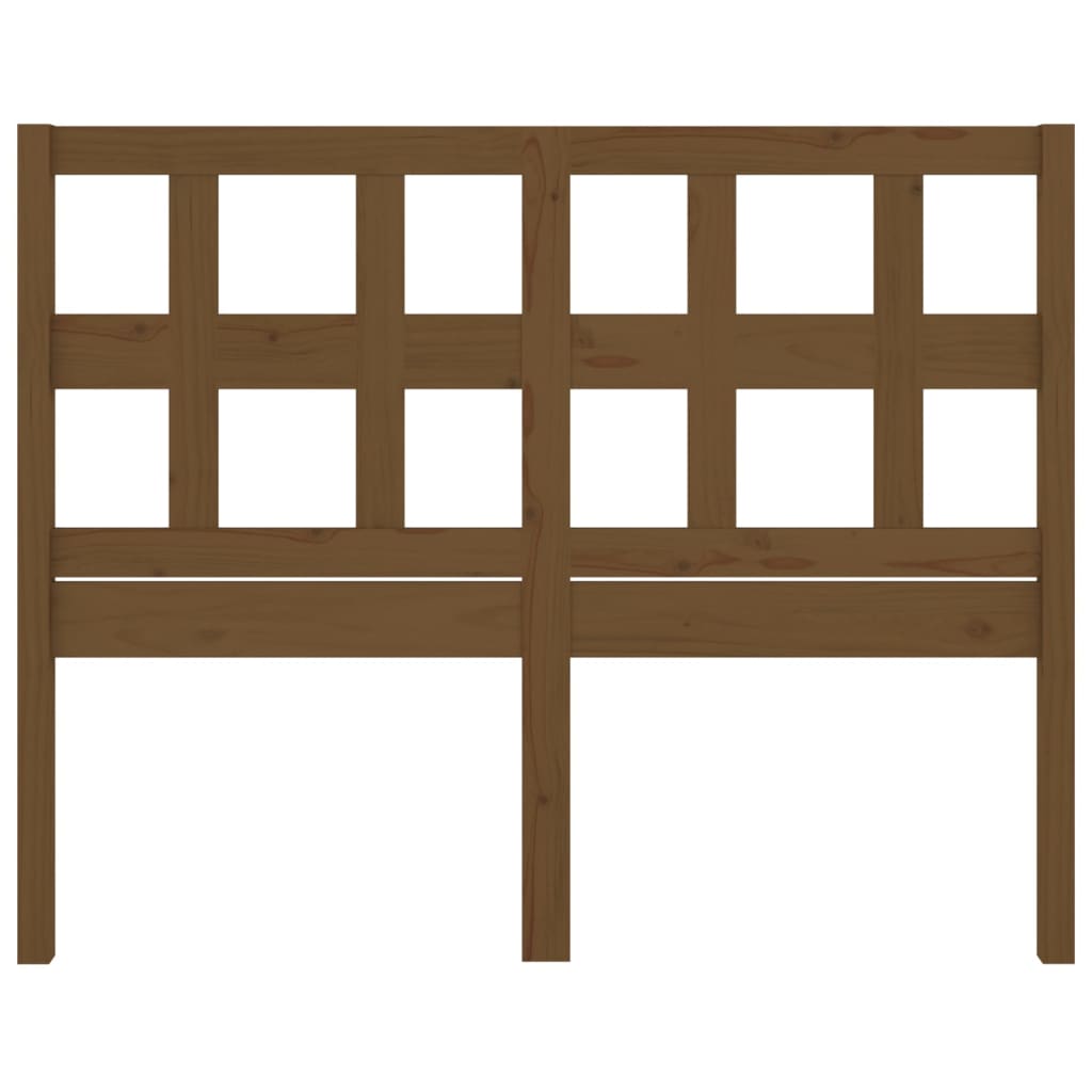 Hoofdbord 25,5X4X00 Cm Massief Grenenhout 125.5 x 100 cm Honingbruin