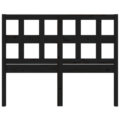 Hoofdbord 45,5X4X00 Cm Massief Grenenhout 145.5 x 100 cm Zwart