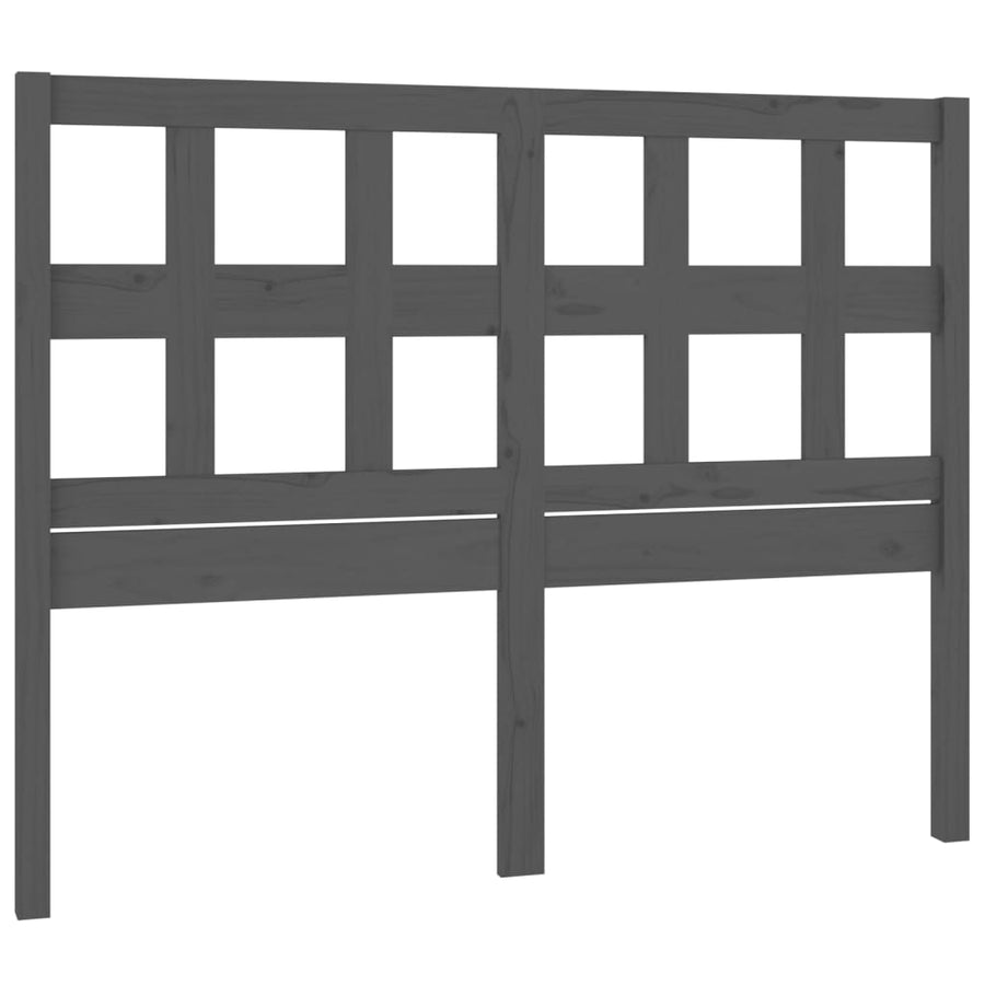 Hoofdbord 65,5X4X00 Cm Massief Grenenhout 165.5 x 100 cm Grijs