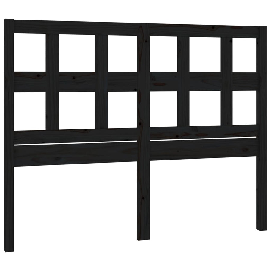 Hoofdbord 65,5X4X00 Cm Massief Grenenhout 165.5 x 100 cm Zwart