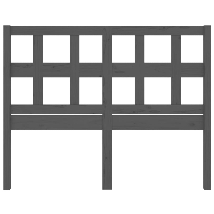 Hoofdbord 85,5X4X00 Cm Massief Grenenhout 185.5 x 100 cm Grijs