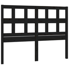 Hoofdbord 205,5X4X00 Cm Massief Grenenhout 205.5 x 100 cm Zwart