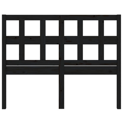 Hoofdbord 205,5X4X00 Cm Massief Grenenhout 205.5 x 100 cm Zwart