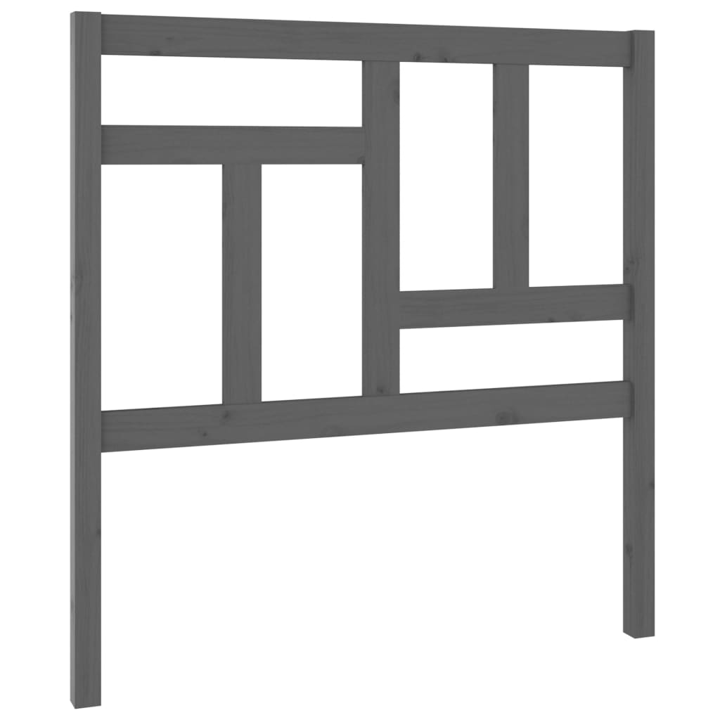 Hoofdbord 95,5X4X00 Cm Massief Grenenhout 95.5 x 100 cm Grijs