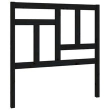 Hoofdbord 95,5X4X00 Cm Massief Grenenhout 95.5 x 100 cm Zwart