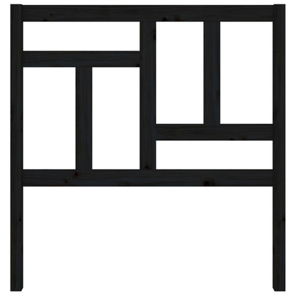 Hoofdbord 95,5X4X00 Cm Massief Grenenhout 95.5 x 100 cm Zwart
