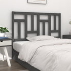 Headboard 125.5x4x100 cm solid pine wood grey