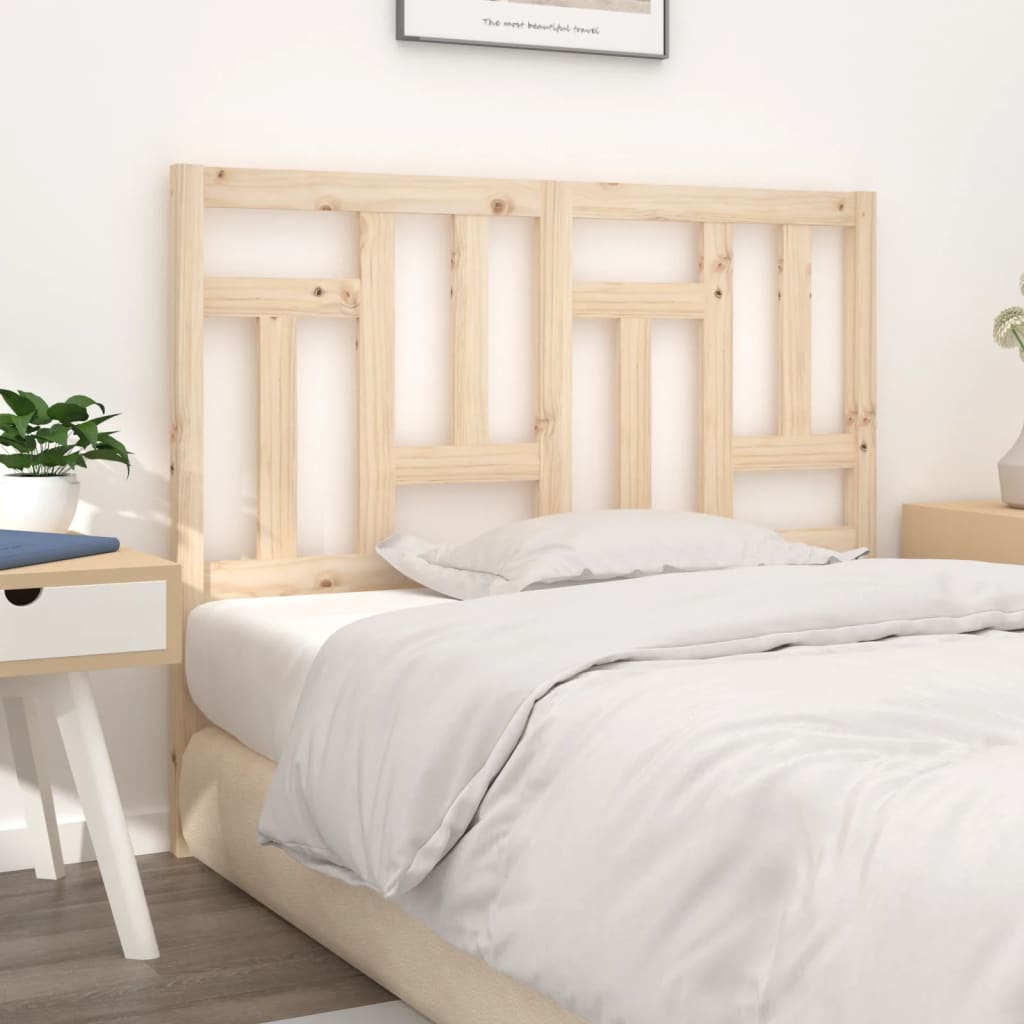 Hoofdbord 45,5X4X00 Cm Massief Grenenhout 145.5 x 100 cm Naturel
