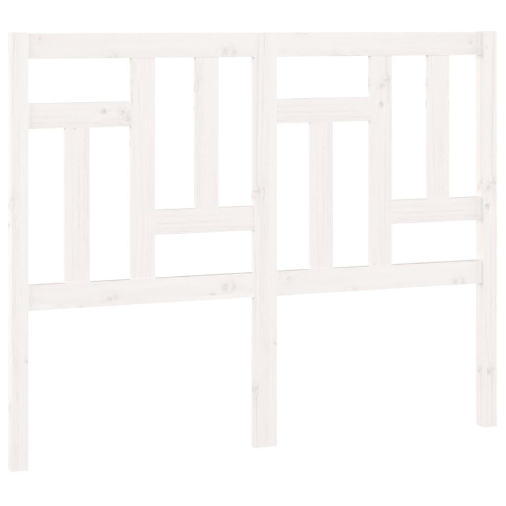 Hoofdbord 45,5X4X00 Cm Massief Grenenhout 145.5 x 100 cm Wit