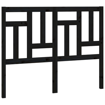 Hoofdbord 205,5x4x100 cm massief grenenhout zwart