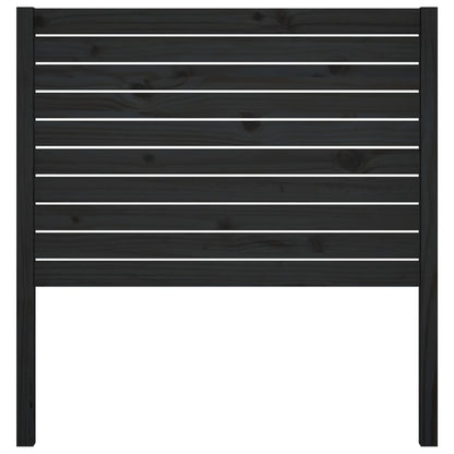 Hoofdbord 8X4X00 Cm Massief Grenenhout 81 x 100 cm Zwart