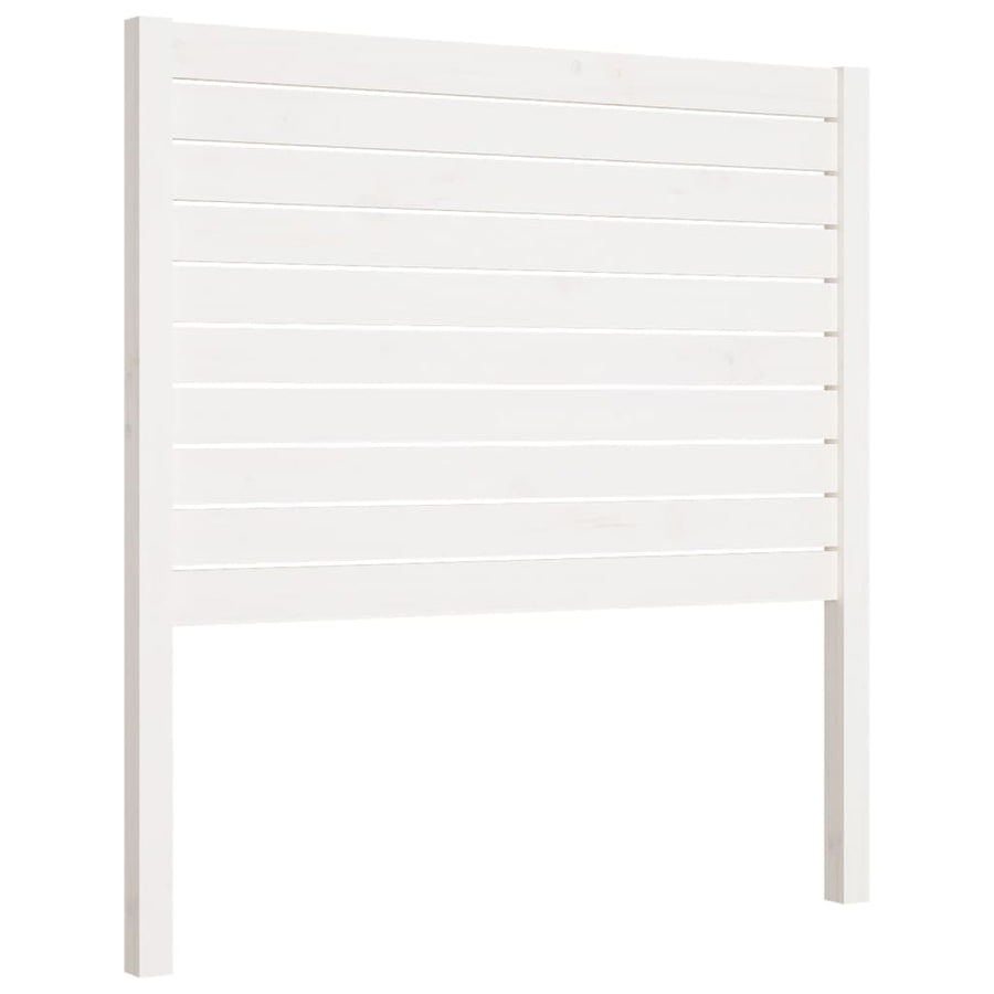Hoofdbord 96X4X100 Cm Massief Grenenhout 96 x 100 cm Wit