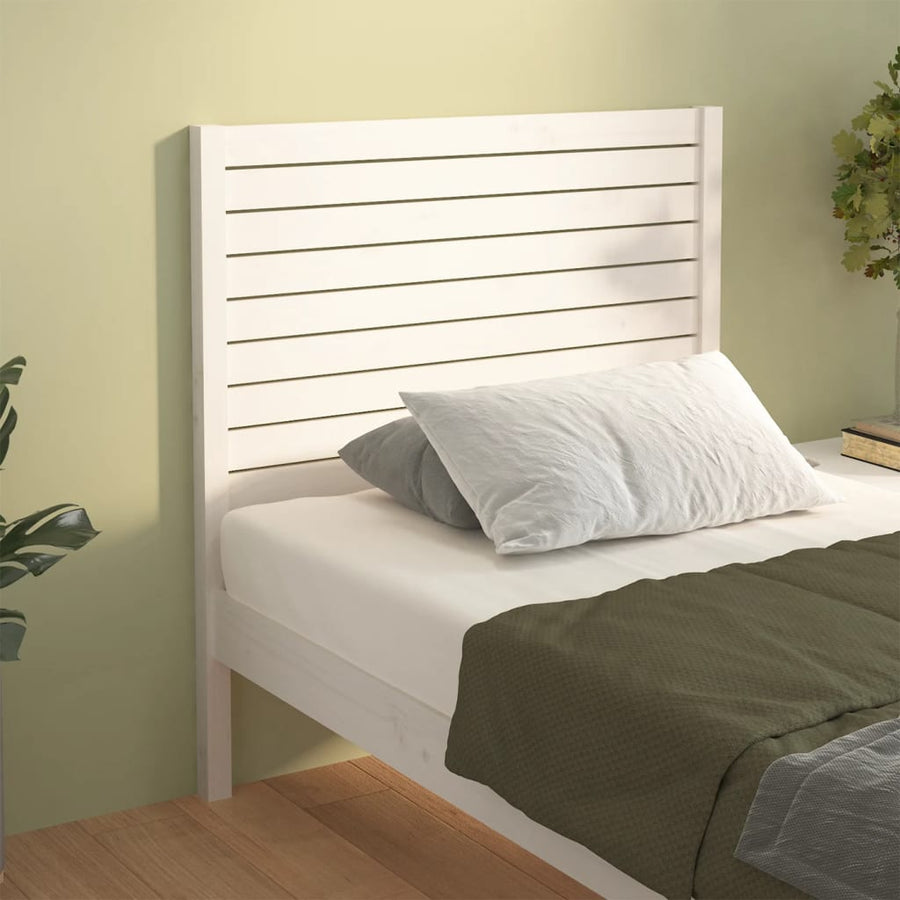 Hoofdbord 96X4X100 Cm Massief Grenenhout 96 x 100 cm Wit