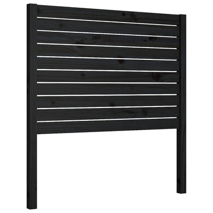 Hoofdbord 96X4X00 Cm Massief Grenenhout 96 x 100 cm Zwart
