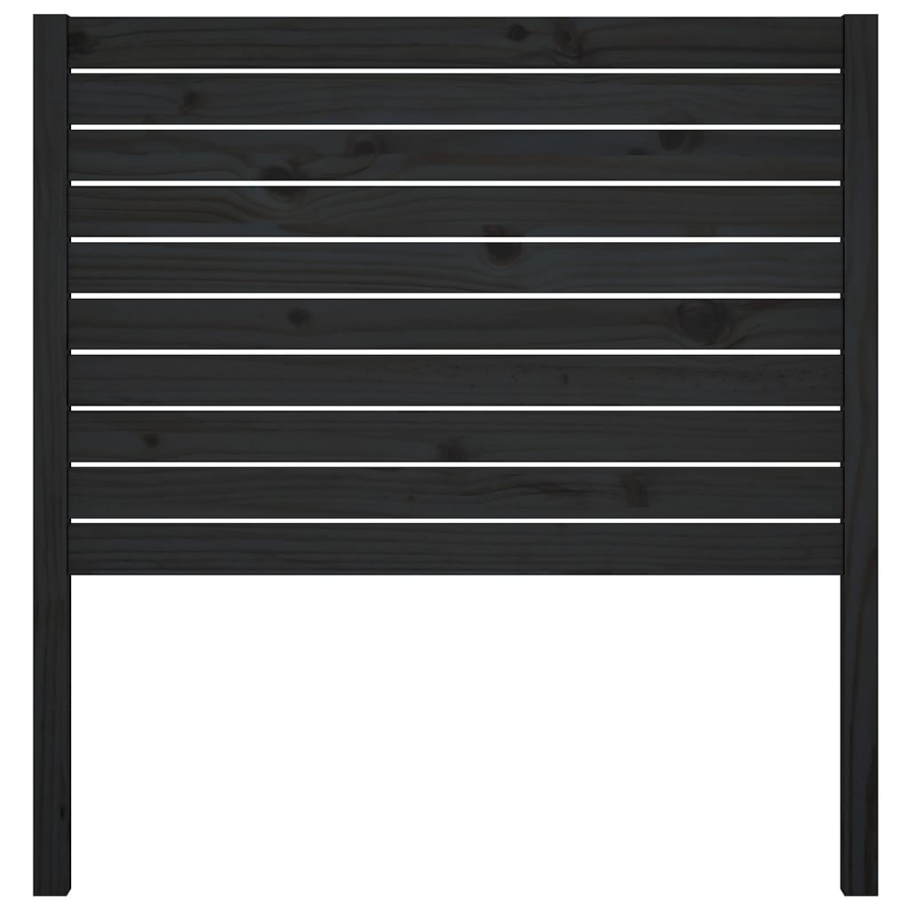 Hoofdbord 96X4X00 Cm Massief Grenenhout 96 x 100 cm Zwart