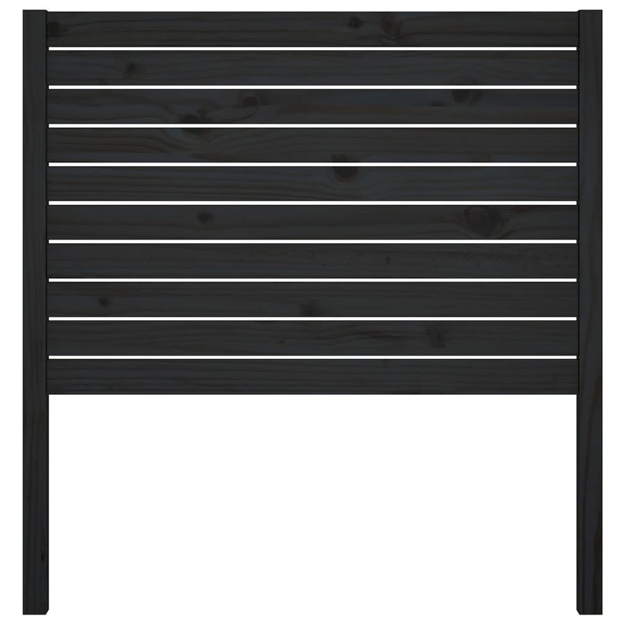 Hoofdbord 96X4X00 Cm Massief Grenenhout 96 x 100 cm Zwart