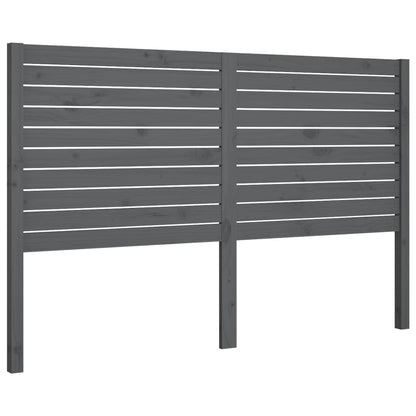 Hoofdbord 26X4X00 Cm Massief Grenenhout 126 x 100 cm Grijs