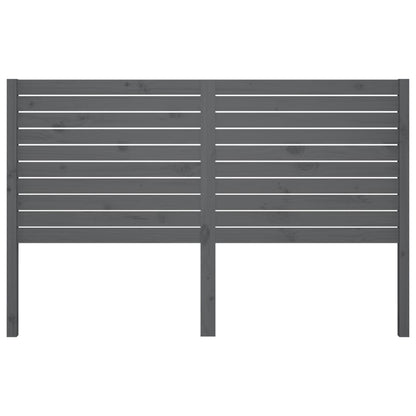 Hoofdbord 26X4X00 Cm Massief Grenenhout 126 x 100 cm Grijs