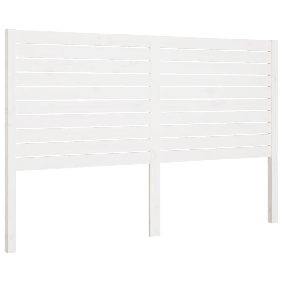 Hoofdbord 46X4X00 Cm Massief Grenenhout 146 x 100 cm Wit