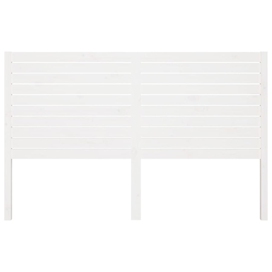 Hoofdbord 46X4X00 Cm Massief Grenenhout 146 x 100 cm Wit