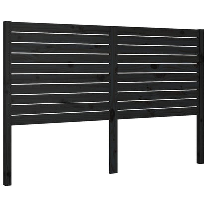 Hoofdbord 46X4X00 Cm Massief Grenenhout 146 x 100 cm Zwart