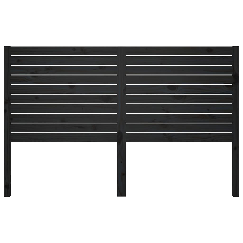 Hoofdbord 46X4X00 Cm Massief Grenenhout 146 x 100 cm Zwart