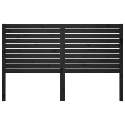 Hoofdbord 46X4X00 Cm Massief Grenenhout 146 x 100 cm Zwart