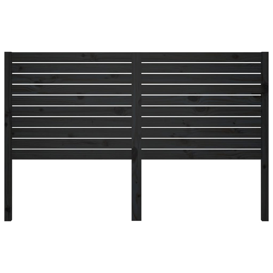 Hoofdbord 46X4X00 Cm Massief Grenenhout 146 x 100 cm Zwart