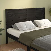 Headboard 166x4x100 cm solid pine black