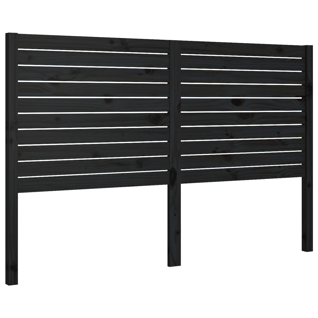 Hoofdbord 86X4X00 Cm Massief Grenenhout 186 x 100 cm Zwart