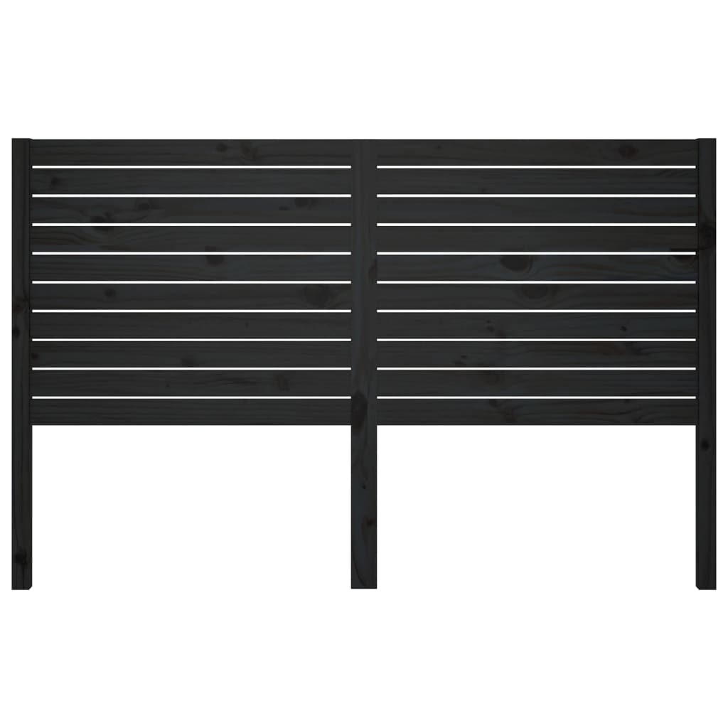 Hoofdbord 86X4X00 Cm Massief Grenenhout 186 x 100 cm Zwart