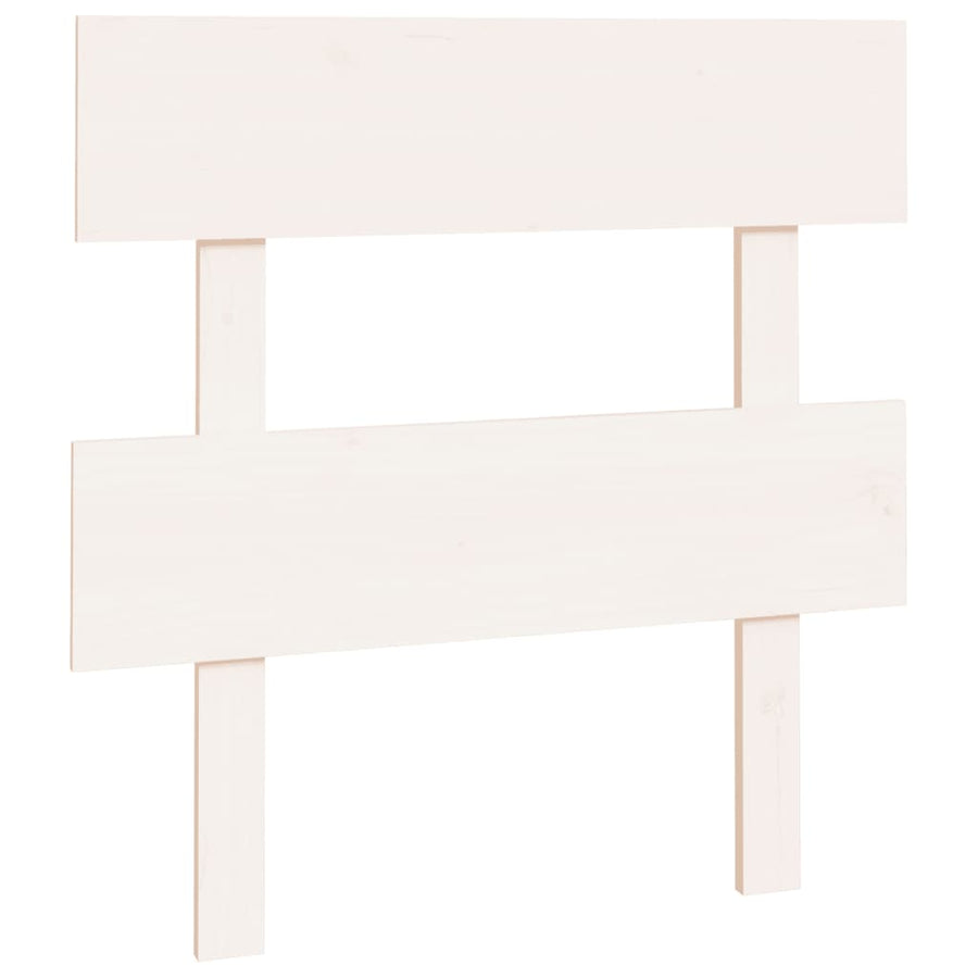 Hoofdbord 93,5X3X81 Cm Massief Grenenhout Wit