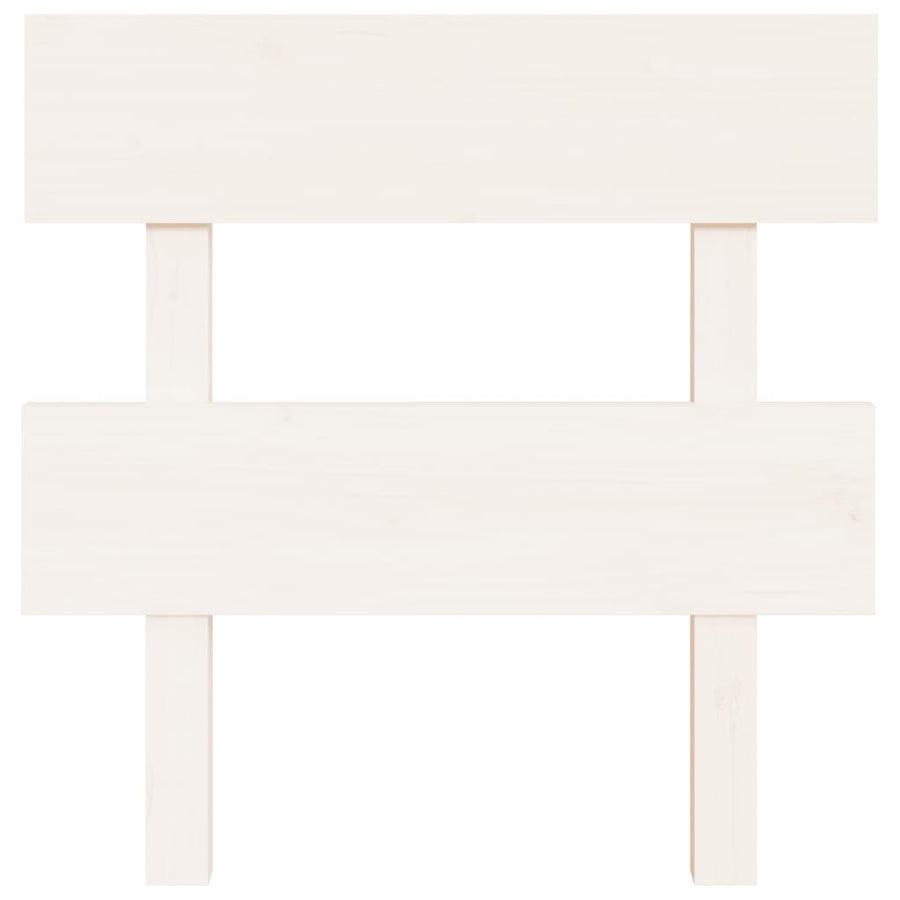 Hoofdbord 93,5X3X81 Cm Massief Grenenhout Wit