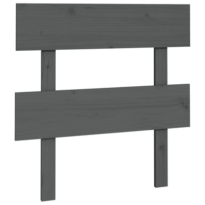 Hoofdbord 93,5X3X81 Cm Massief Grenenhout Grijs