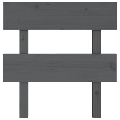 Hoofdbord 93,5X3X81 Cm Massief Grenenhout Grijs