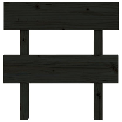 Hoofdbord 103,5X3X81 Cm Massief Grenenhout Zwart