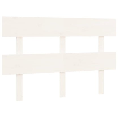 Hoofdbord 124X3X81 Cm Massief Grenenhout Wit