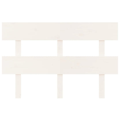 Hoofdbord 124X3X81 Cm Massief Grenenhout Wit