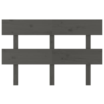 Hoofdbord 124X3X81 Cm Massief Grenenhout Grijs