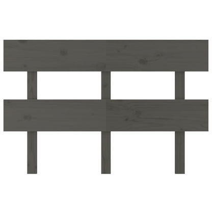 Hoofdbord 138X3X81 Cm Massief Grenenhout Grijs