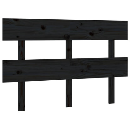 Hoofdbord 138X3X81 Cm Massief Grenenhout Zwart